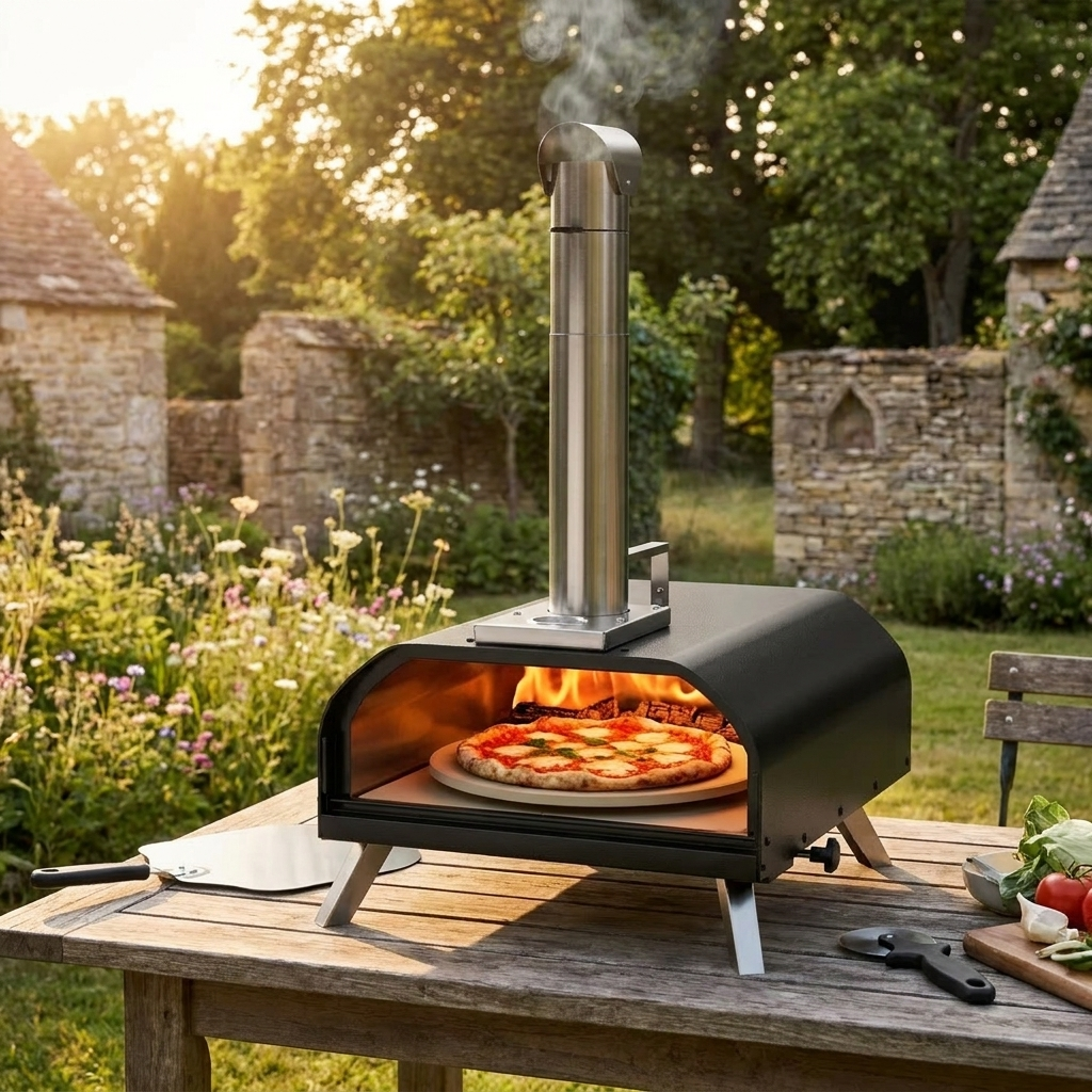 Pizza Oven – Rotating Stone Pellet Model – 12 Inch