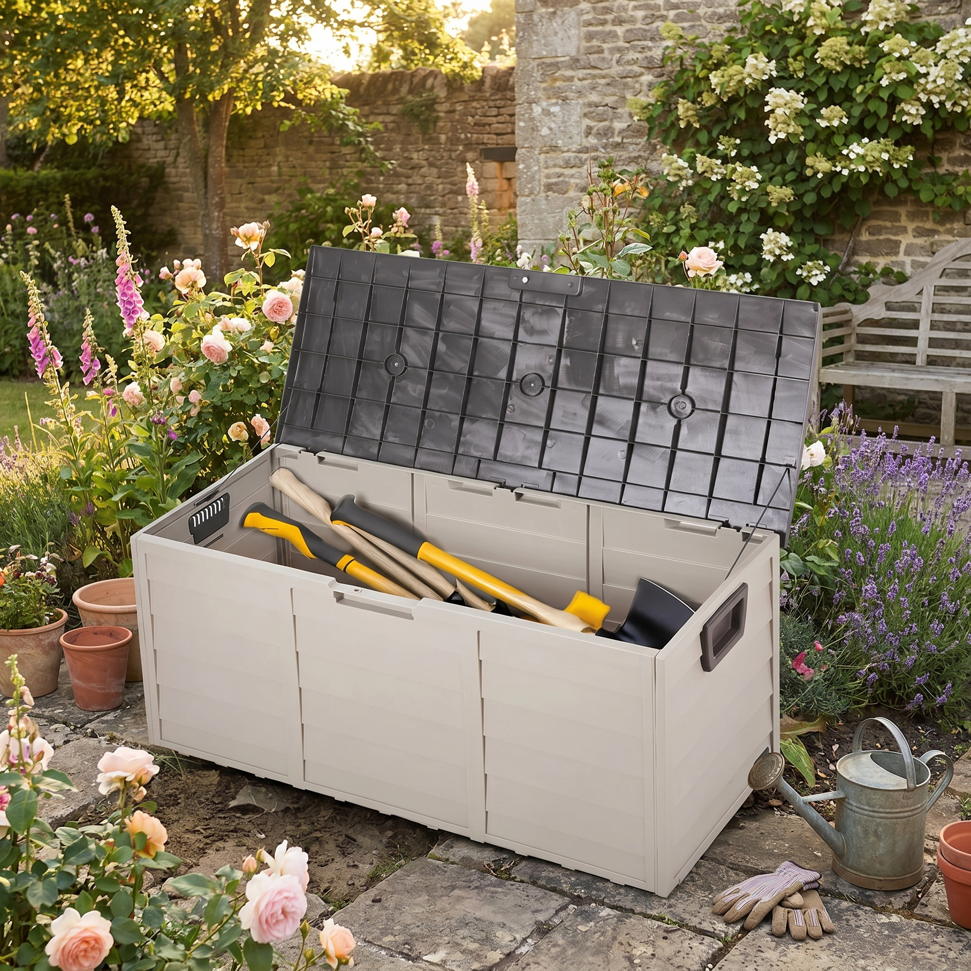 Outdoor Storage Box 290L lifestyle photo