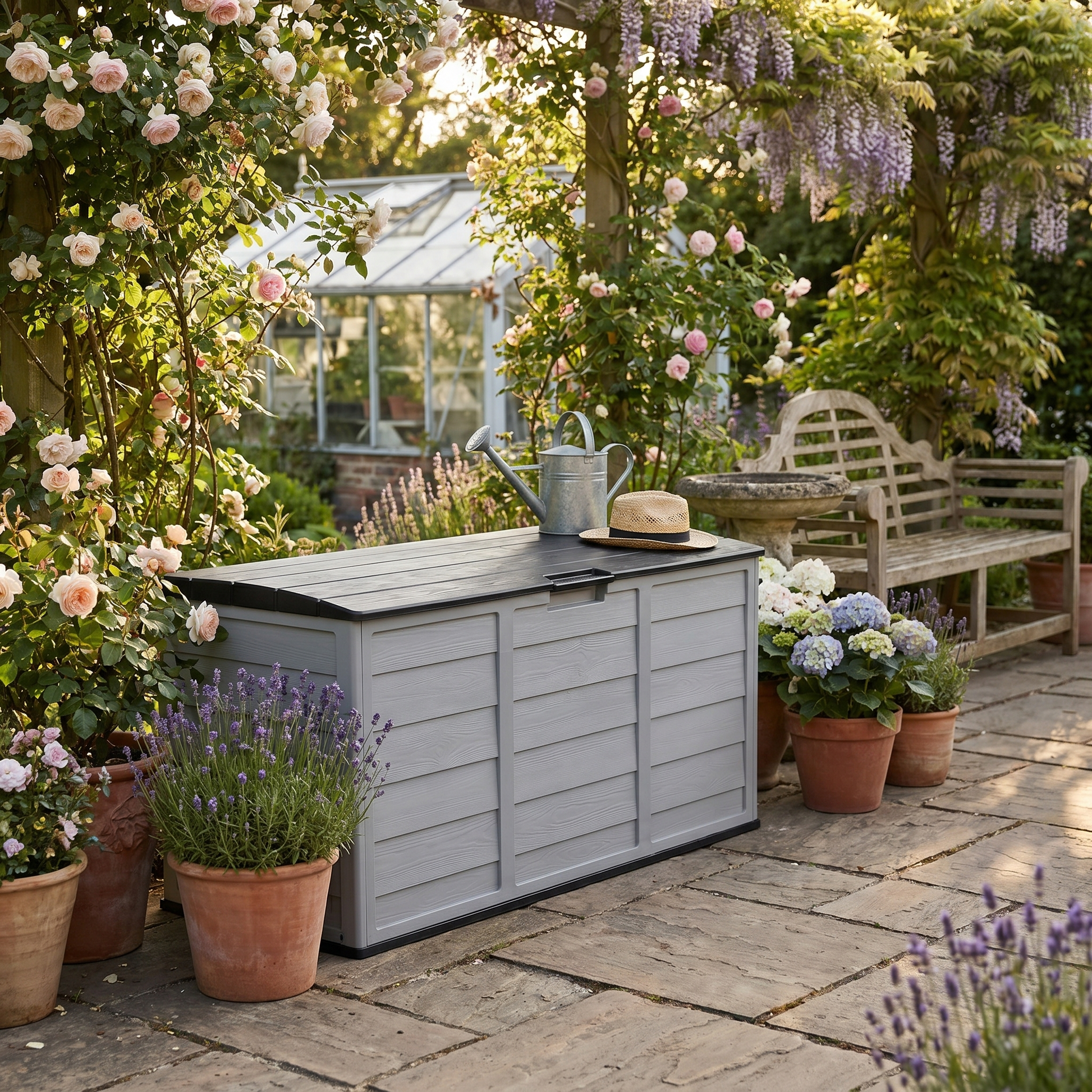 Garden Storage Box 290L Tool lifestyle photo